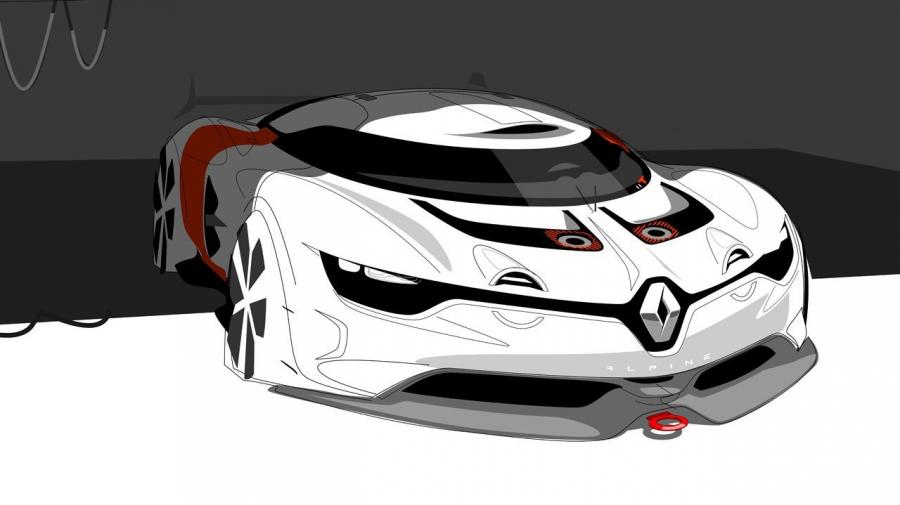 Эскиз Renault Alpine A110-50 Concept 2012 года  (фото 46 из 105)